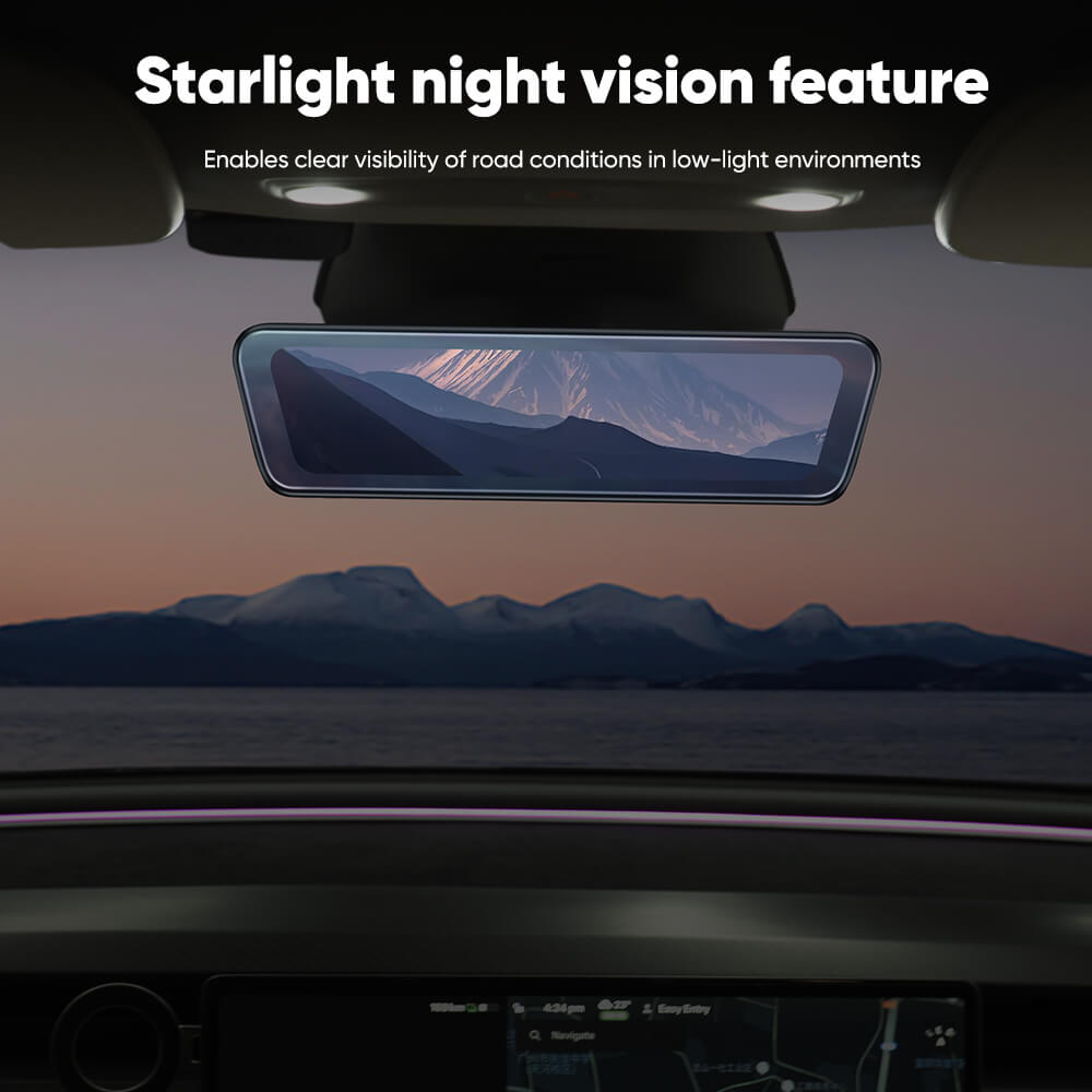 Tesla Model 3 Y Stream Media Dashcam glare suppression feature