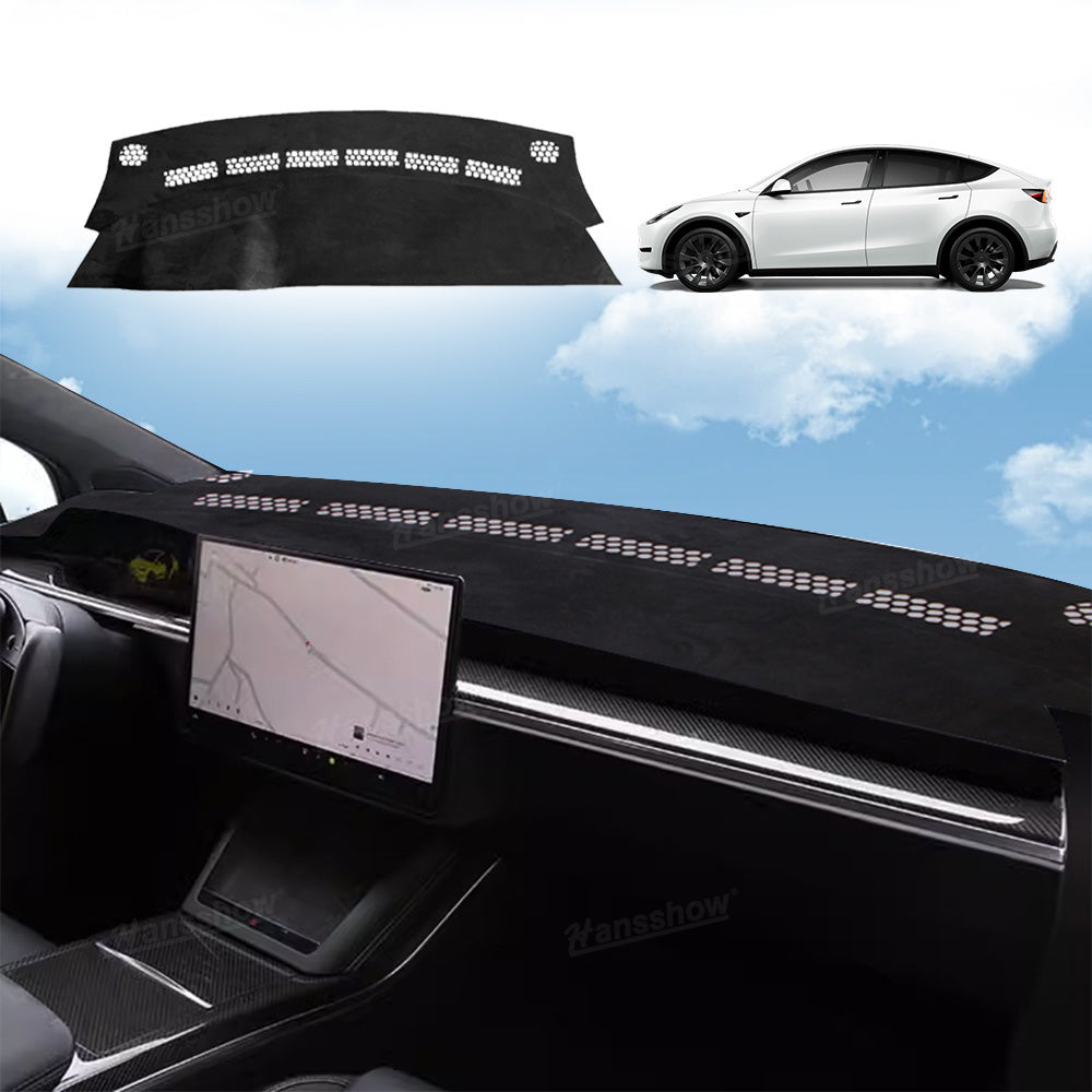 Model Y/3 Dash Mat Cover showing UV protection