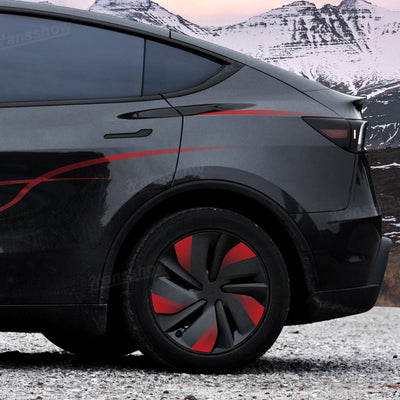 Model Y Juniper Custom Stripe Decal Kit installed on vehicle