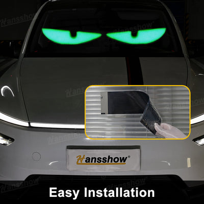 Model Y Juniper Devil Eyes Lights Flexible LED Windshield Light Kit flexible design detail