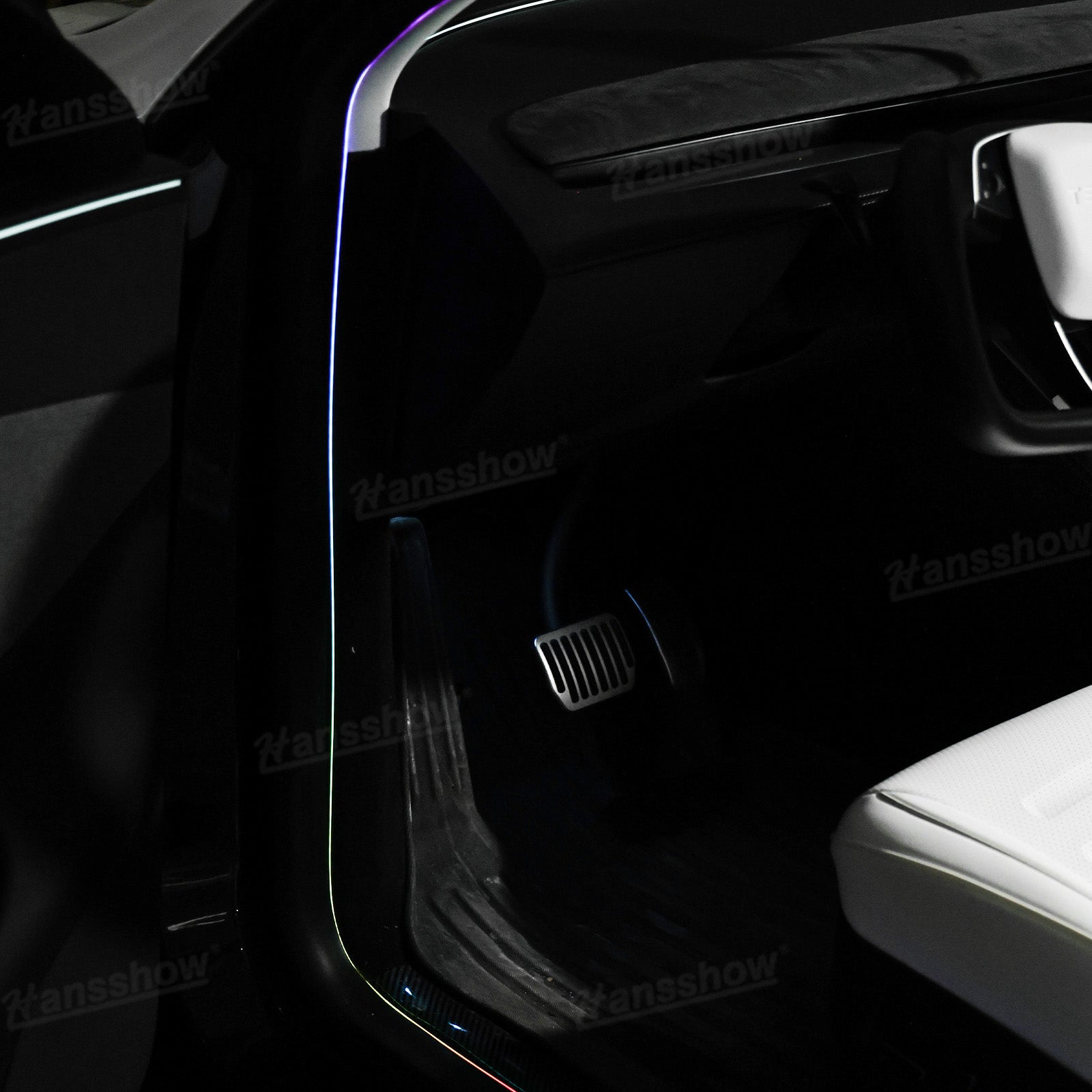 Door LED Strip Lights for Tesla Model 3/3 Highland - Daytime View