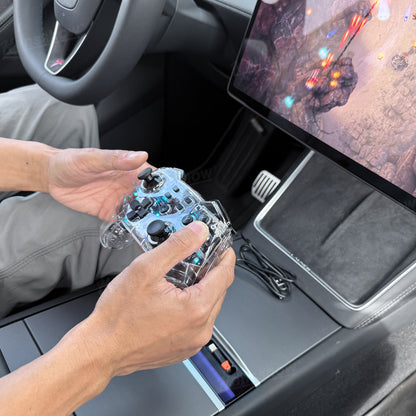 Wireless Game Controller with LED Ambient Lighting for Tesla Model Y - gaming experience