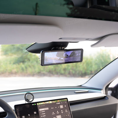 Model Y Juniper Rearview Mirror 10 Inch Dash Cam with 256GB card