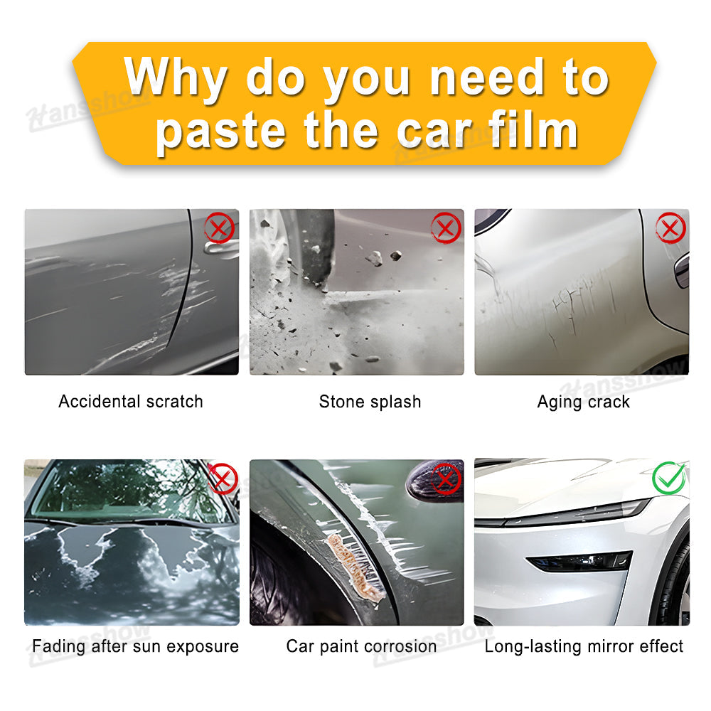 Model Y White PPF Full Body Protector installation process