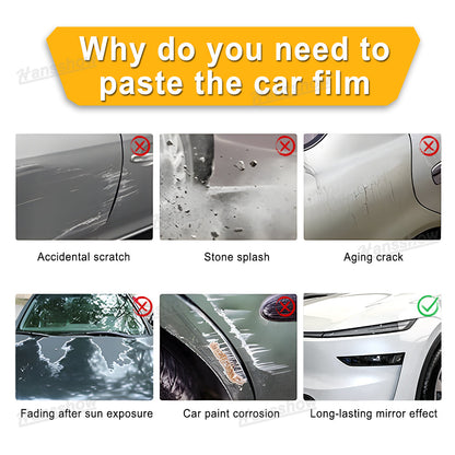Model Y White PPF Full Body Protector installation process