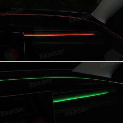 Model Y Juniper Ambient Light 3.0 showcasing color options