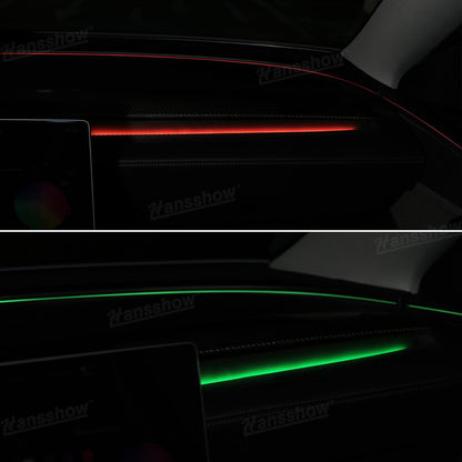 Model Y Juniper Ambient Light 3.0 showcasing color options