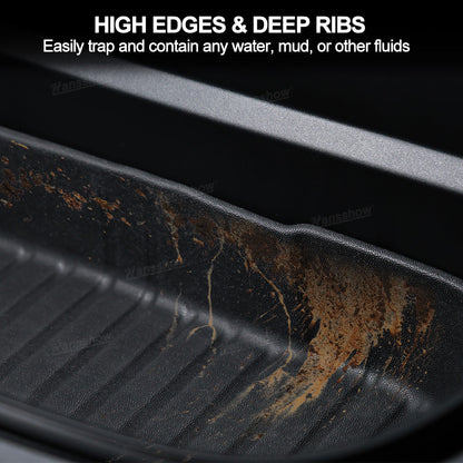 Model Y Juniper Floor Mats TPE Trunk Liners rear view