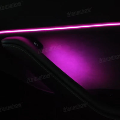 Model Y Ambient Lighting Kit in a nighttime setting