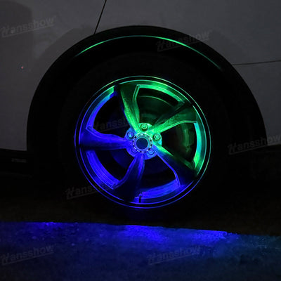 Model Y Juniper Wheel Hub Lights with 19" Crossflow wheels
