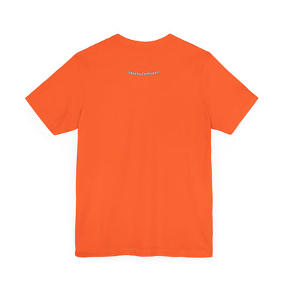 SWA Signature Splash Tee in dark grey heather color on table