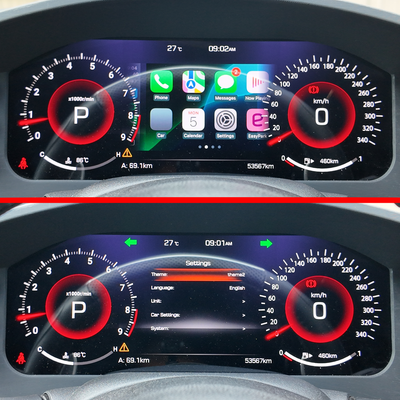 APEX 370Z cluster with CarPlay apps in the center panel