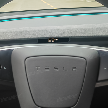 Model Y Juniper Dashboard Hidden HUD Display Screen side angle