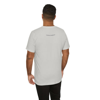 SWA Signature Splash Tee in maroon color on model