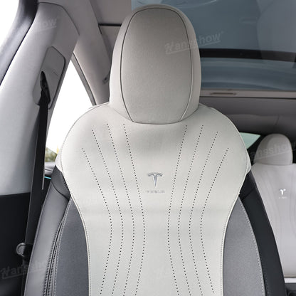 Alcantara Seat Cushion for Tesla Model Y & Model 3 luxury interior