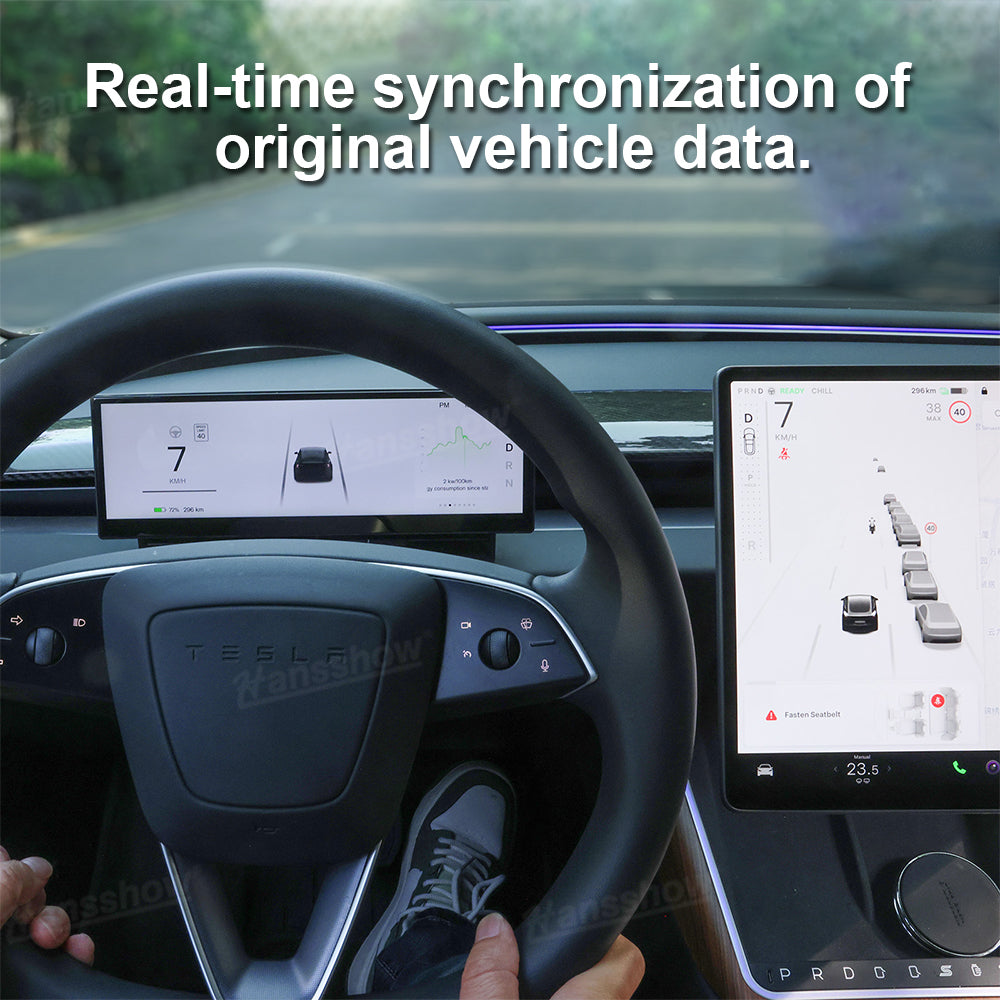 10.88-Inch Heads Up Display for Tesla Model Y Juniper close-up