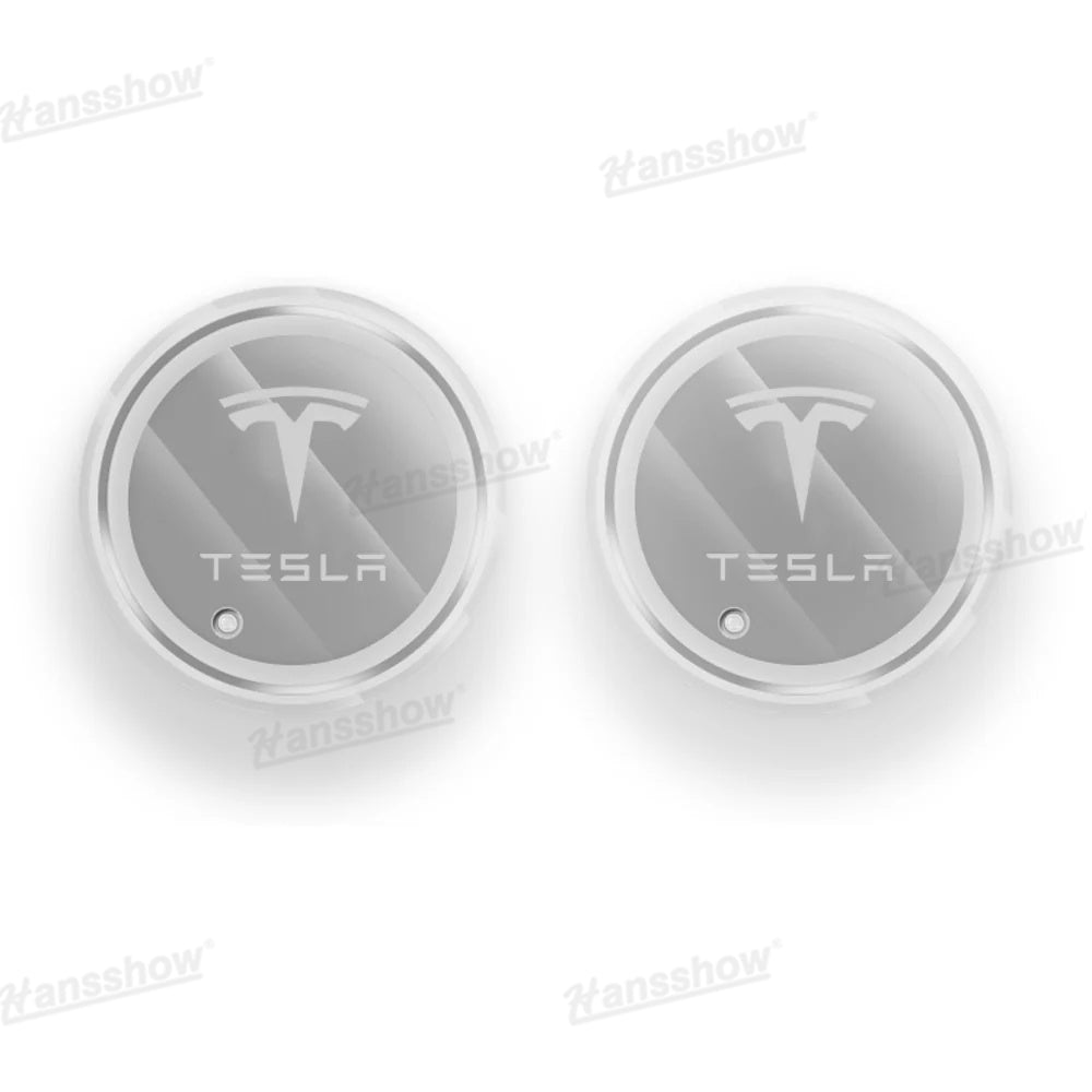 LED Cup Holder Lights Mats for Tesla Model Y - Practical Use