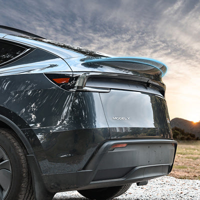 Model Y Juniper Spoiler Real Carbon Fiber Wing Rear Trunk Lip Lid - sporty appeal