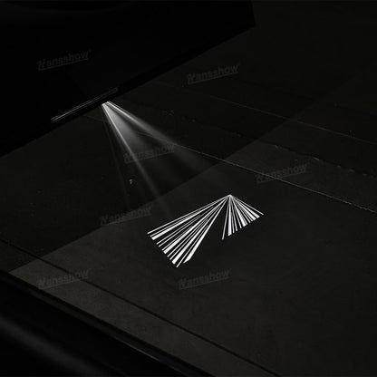 Model 3&Y Welcome Light Launch Series Door Projector Lamps for Tesla Model Y - illuminated logo