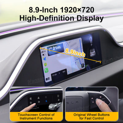 Model Y Juniper Dashboard Display 8.9-Inch F9H Instrument Cluster with tire pressure info