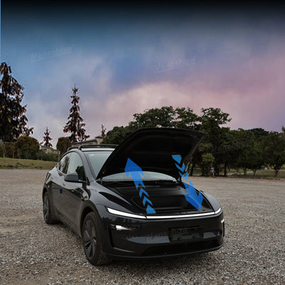 Model Y Juniper Power Frunk Kit in Tesla Model Y trunk