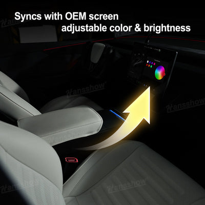 Model Y Juniper/3 Highland Ambient Lighting Kit ambient lighting features