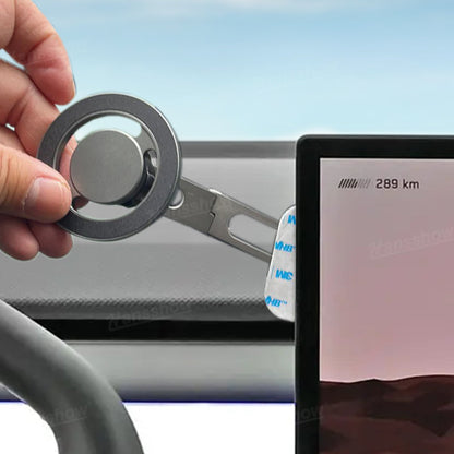 Phone Holder Adjustable Magnetic Phone Mount for Tesla Model Y Juniper - magnetic hold detail