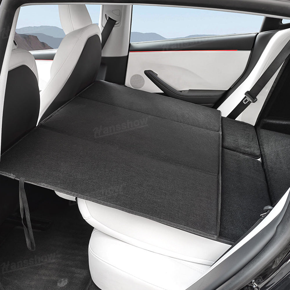 Model Y Juniper Trunk Gap Filler Board Foldable Car Bed Extension with sleeping bag
