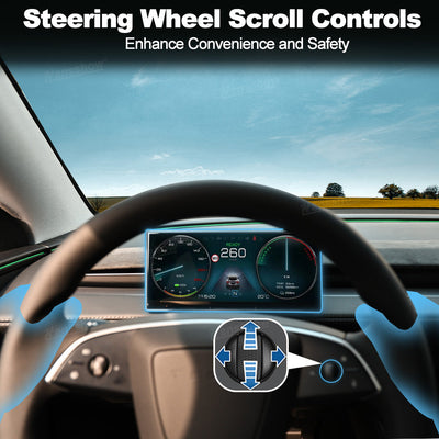Tesla Model Y Heads Up Display F9 9 Inches Touch Screen with dashboard