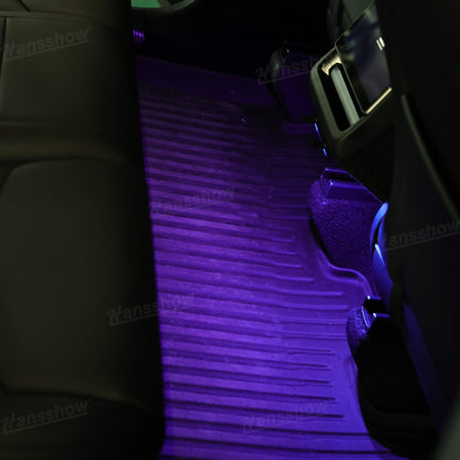 Model Y Juniper Interior Ambient Lighting Kit RGB lighting in action