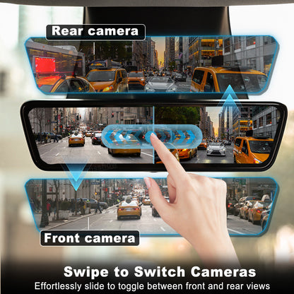 Model Y Juniper Stream Media Rearview Mirror Dash Cam side angle