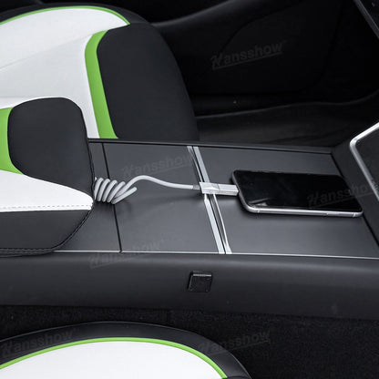 100W Fast Charging Retractable Cable with Cyber-Inspired Design & Magnetic...