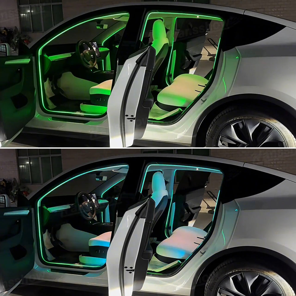 Door LED Strip Lights for Tesla Model Y/Y Juniper - Color Changing