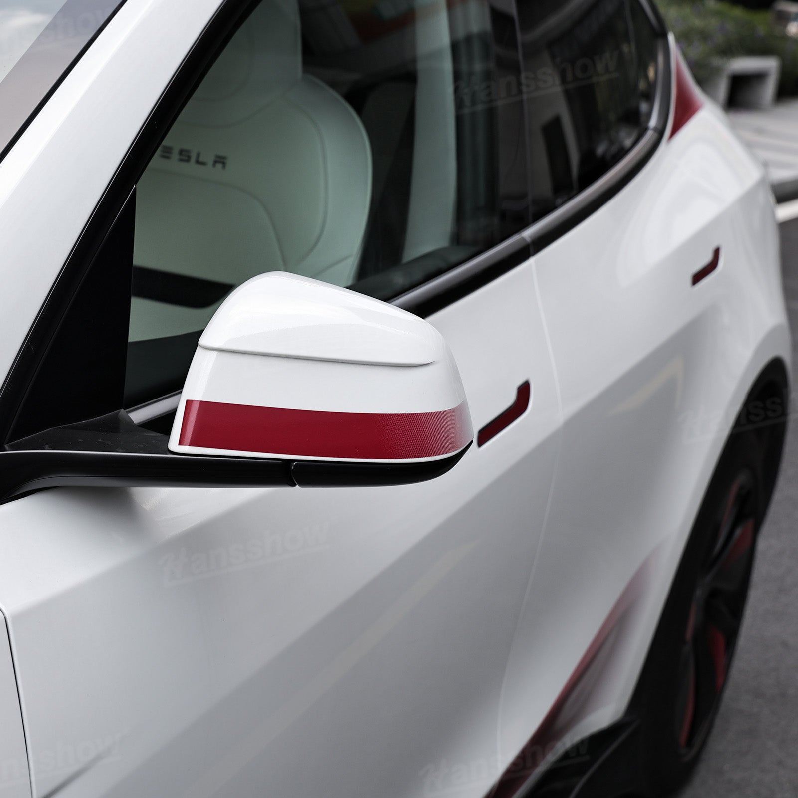 Model Y Juniper Exterior Vinyl Wrap Side Vinyl Sticker Decal - door handle accents