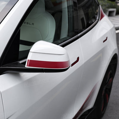 Model Y Juniper Exterior Vinyl Wrap Side Vinyl Sticker Decal - door handle accents
