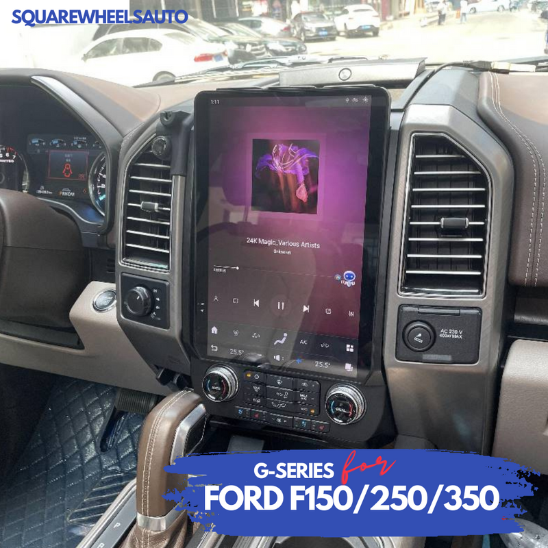 SquareWheels G-Series Tesla Style Screen (Ford F250/350/450/650 super duty) Android 11