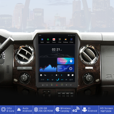 G-Series head unit side angle view in Ford F-250