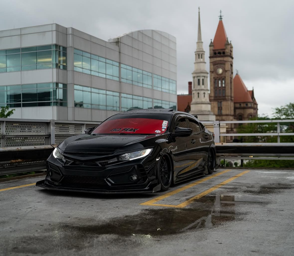 Reflective Window Tint — Vulcan Red
