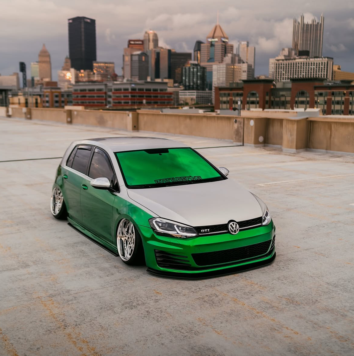 Reflective Window Tint — Peridot Green