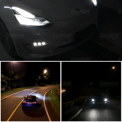 Model Y/3 Front Fog Light LED with Turn Assist - close-up of LED
