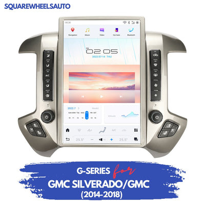 G-Series Android head unit front view for GMC Silverado 2014-2018