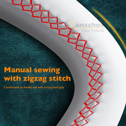 Model 3/Y Yoke Style Carbon Fiber Steering Wheel Ellipse Nappa Leather...