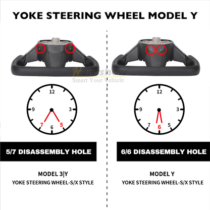 Model Y Yoke Steering Wheel (Model X/S Yoke Style) side angle