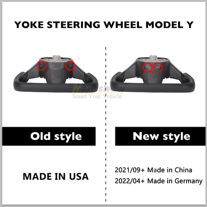Model 3/Y Full Carbon Fiber Yoke Steering Wheel for Tesla Model Y - luxury finish