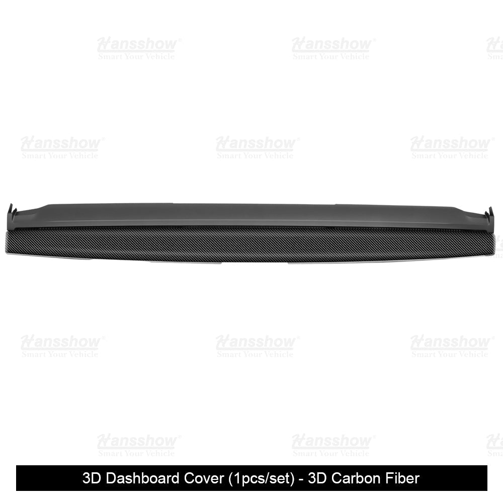 Model Y/3 Real Carbon Fiber Dashboard Trim Panel Replacement Kit in Tesla Model 3