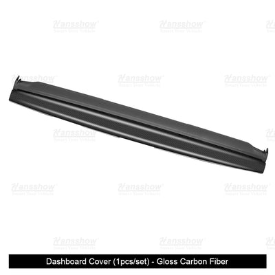 Model Y/3 Real Carbon Fiber Dashboard Trim Panel Replacement Kit enhancing aesthetics