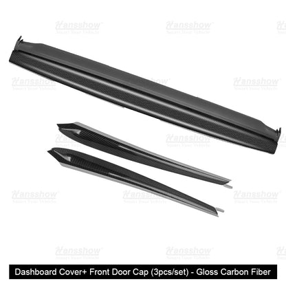 Model Y/3 Real Carbon Fiber Dashboard Trim Panel Replacement Kit luxury upgrade