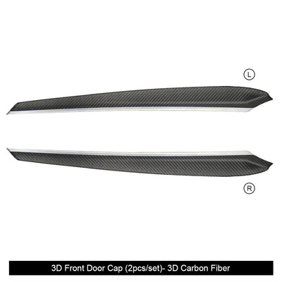 Model Y/3 Real Carbon Fiber Dashboard & Front Door Trim Panel Replacement Kit - elegant design
