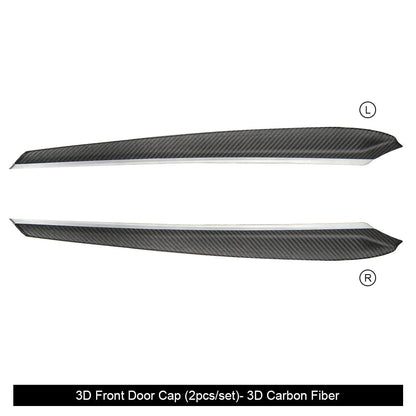 Model Y/3 Real Carbon Fiber Dashboard & Front Door Trim Panel Replacement Kit - elegant design