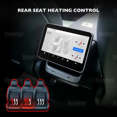 Model 3/Y 8.2" Rear Touch Screen from rear seat perspective